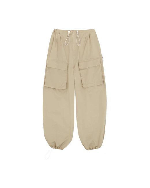 MM6 by Maison Martin Margiela Natural Wide Trousers
