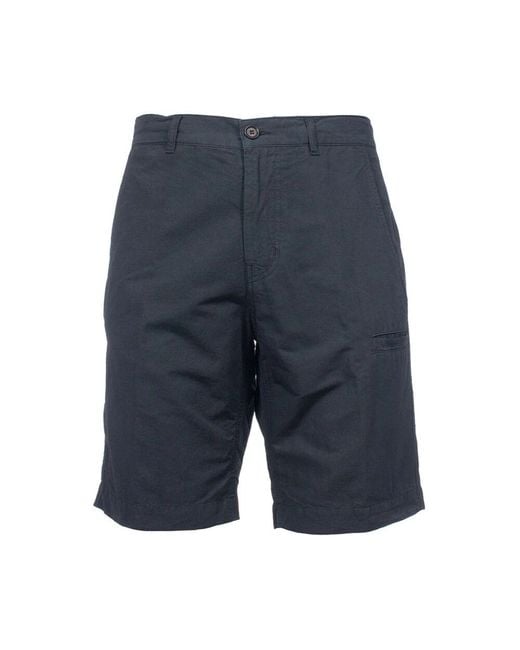 Aspesi Baumwoll Leinen Bermuda Slim Fit in Blue für Herren