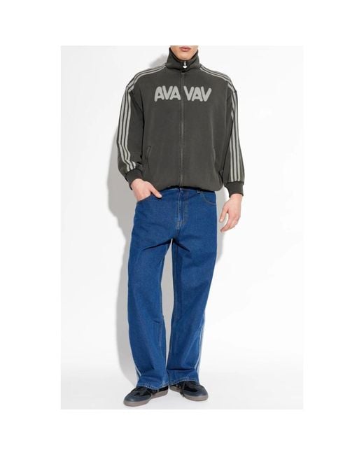 Adidas Originals Blue Straight Fit Jeans for men