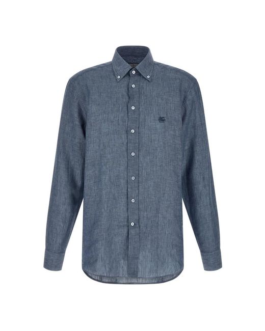 Etro Blue Casual Shirts for men