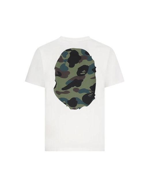 A Bathing Ape White T-Shirts for men
