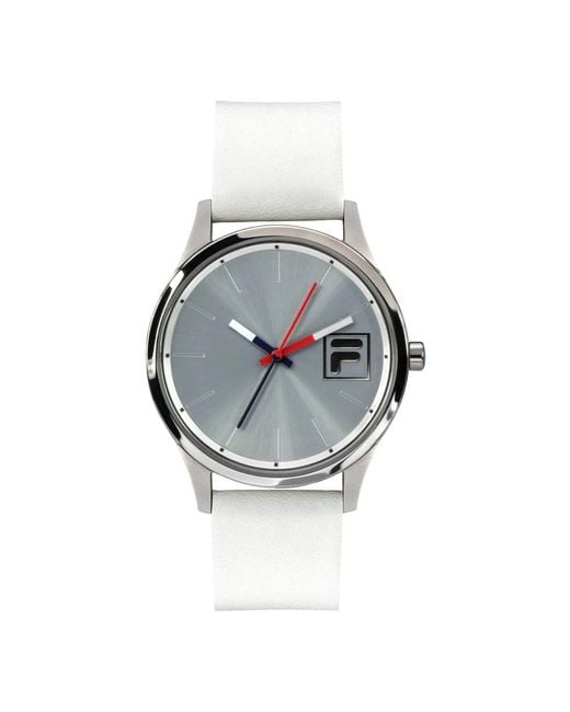 Fila Lederuhr style 38-116-004 in Metallic für Herren