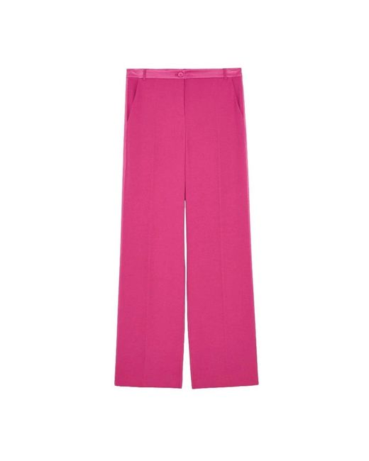 Patrizia Pepe Pink Wide Trousers