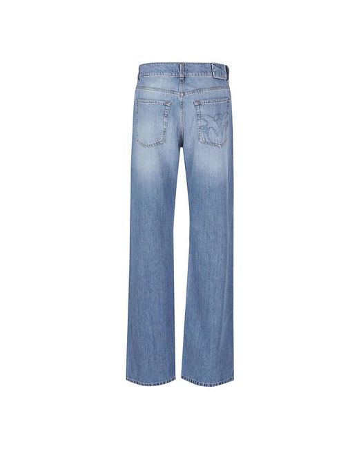 Pinko Blue Straight Fit Jeans