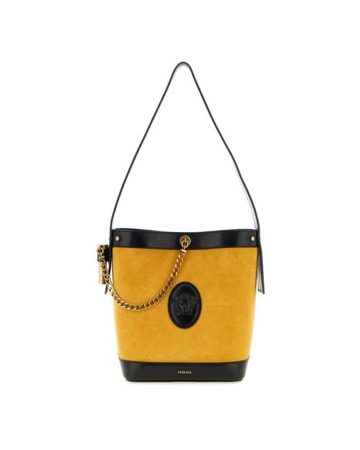 Versace Black Bucket Bags