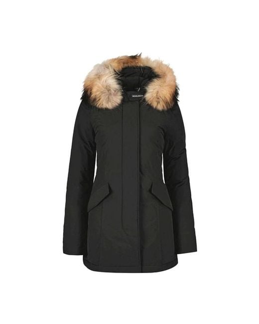 Woolrich Black Winter Jackets