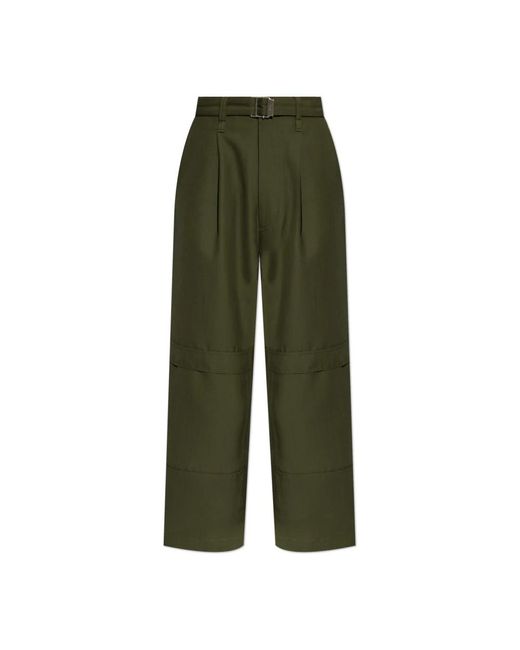 Wide Trousers AMI de hombre de color Green
