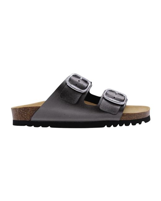 Scholl Schoenen ,Grijs ,Comfortabele Slipper Voor Dagelijks Gebruik in het Black