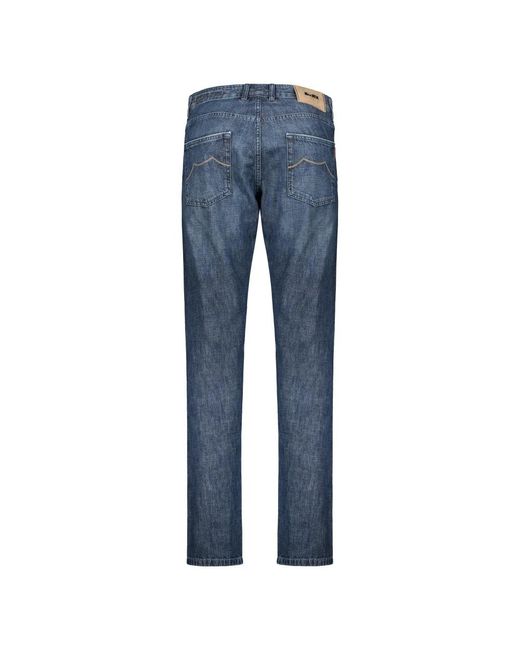 Moorer Blue Slim-Fit Jeans for men
