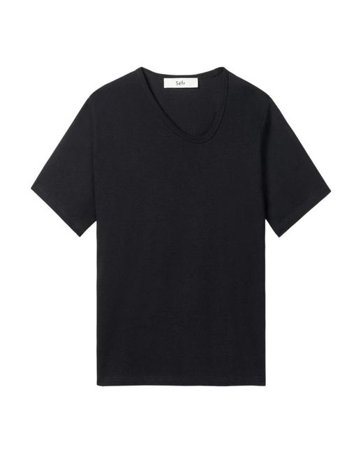 Séfr Black T-Shirts for men