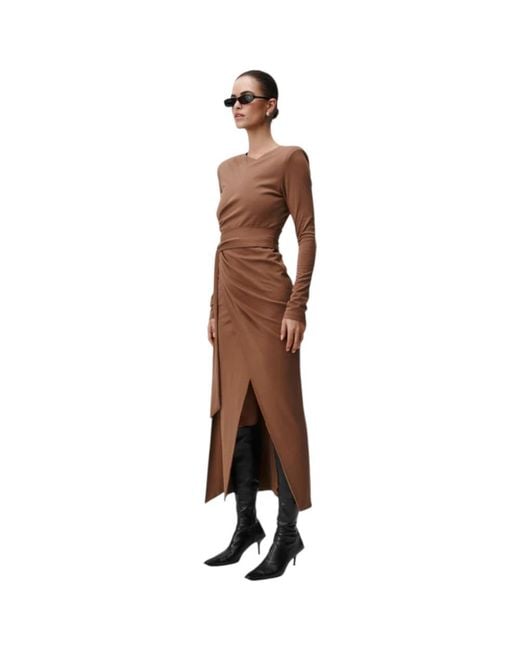 UNDRESS Wrap Dresses in Brown | Lyst
