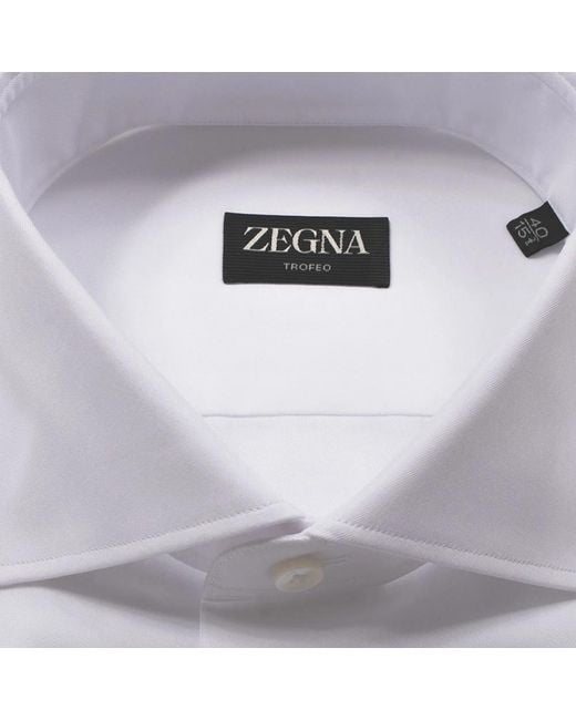 Zegna White Formal Shirts for men
