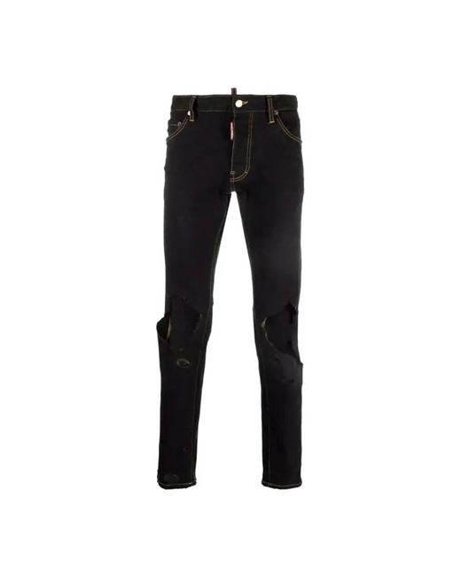 DSquared² Black Slim-Fit Jeans for men