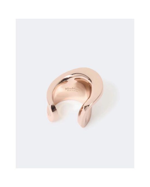 Max Mara Pink Durata Ring Bruin M