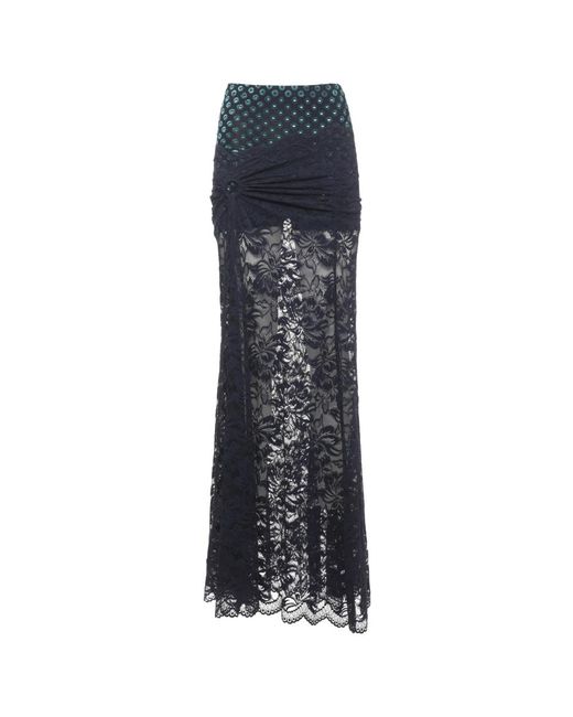 Rabanne Blue Maxi Skirts