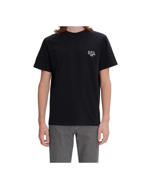 A.P.C. Black T-Shirts for men