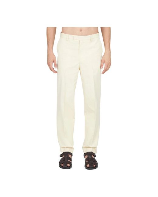 Diomene Natural Straight Trousers for men