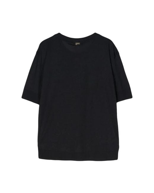 Herno Black T-Shirts