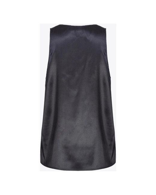 Pinko Blue Sleeveless Tops