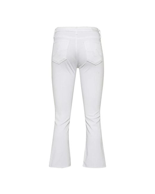 AG Jeans White Cropped Trousers