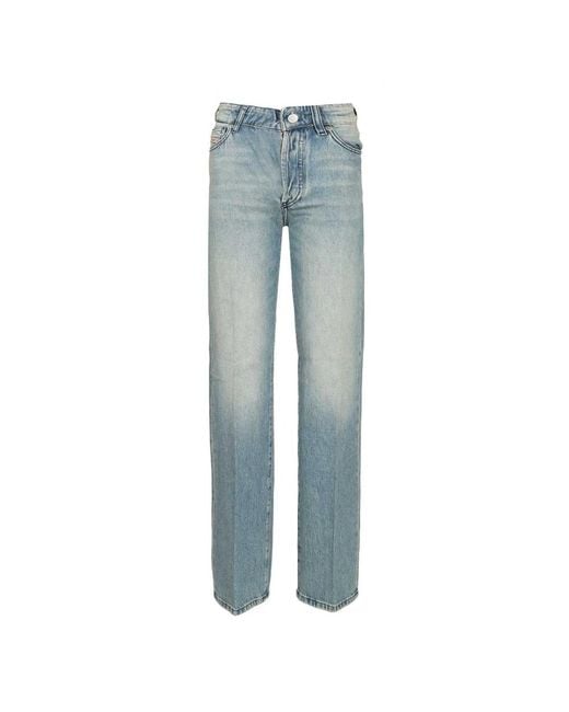 DIESEL Blue Straight Fit Jeans