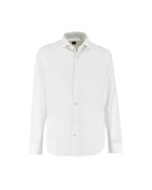 Fedeli White Casual Shirts for men