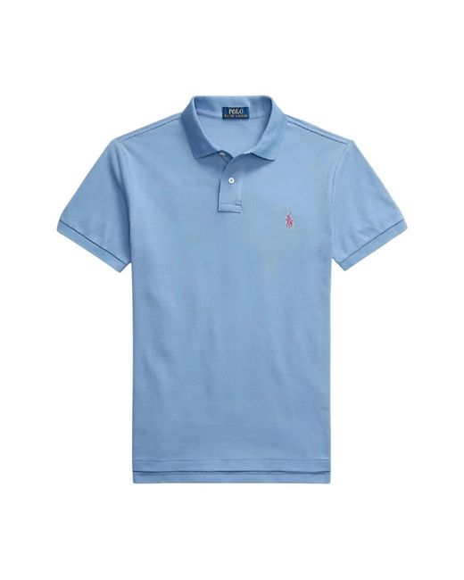 Ralph Lauren Polo-Shirt Mit Logo Slim Fit in Blue für Herren
