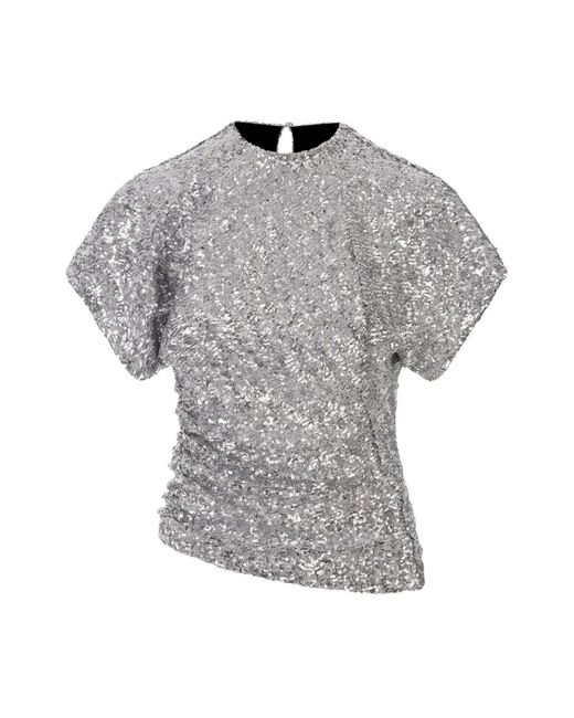 Blouses & shirts > blouses Rabanne en coloris Gray