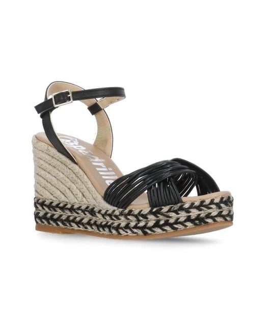 Espadrilles Black Wedges