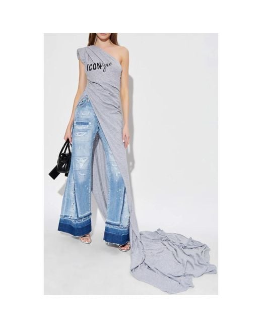 Maxi Dresses DSquared² en coloris Gray