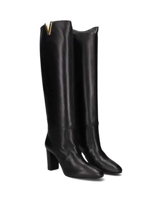 Via Roma 15 Black Heeled Boots