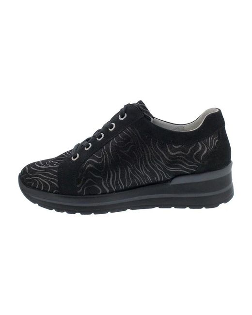 Waldläufer Black Schwarze Waldstil Schuhe