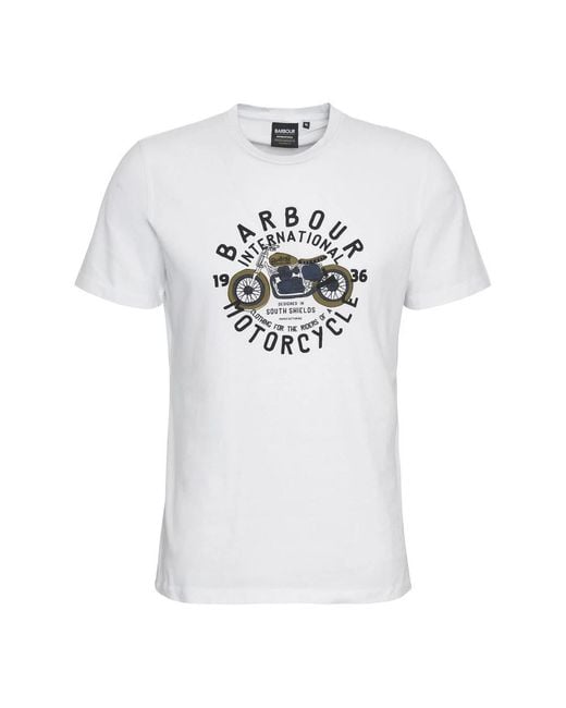 Barbour White T-Shirts for men