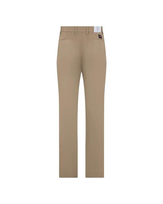 Paul & Shark Chino Met Elastische Tailleband in het Natural voor heren