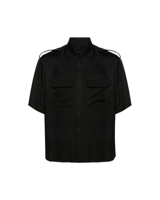 Camicia in cotone nero di Neil Barrett in Black da Uomo