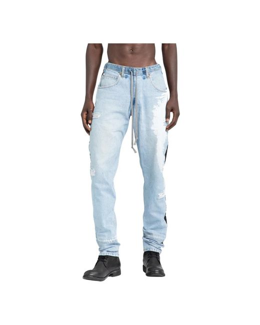 Jeans > slim-fit jeans Greg Lauren pour homme en coloris Blue