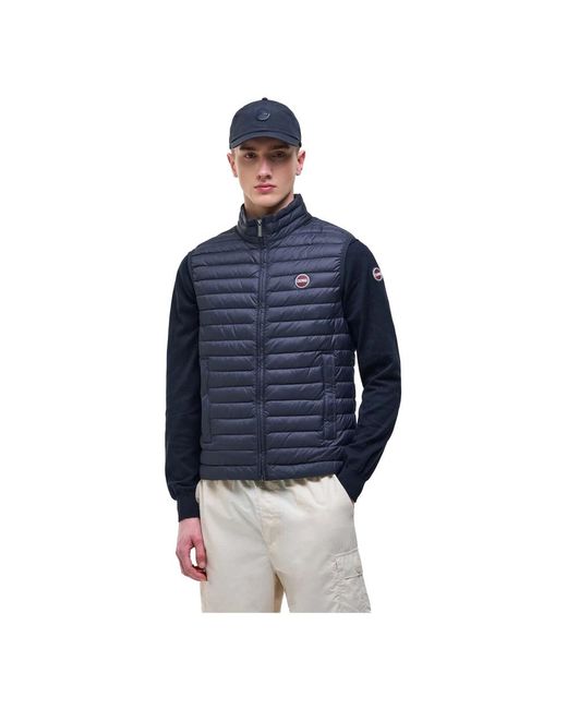 Colmar Logo Patch Gilet in het Blue voor heren