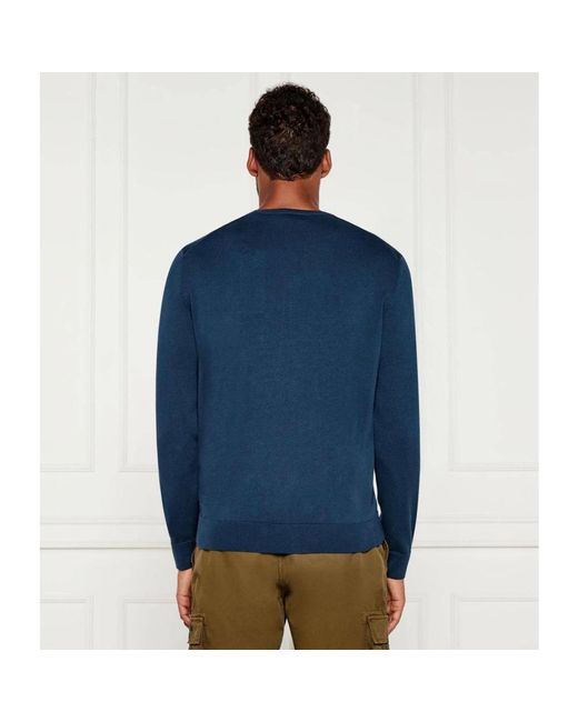 Round-Neck Knitwear Aeronautica Militare de hombre de color Blue