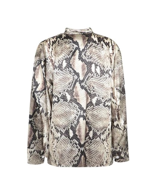 Roberto Cavalli Overhemden ,Rock Python Shirt in het Gray