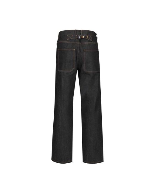 Thom Browne Black Wide Jeans for men