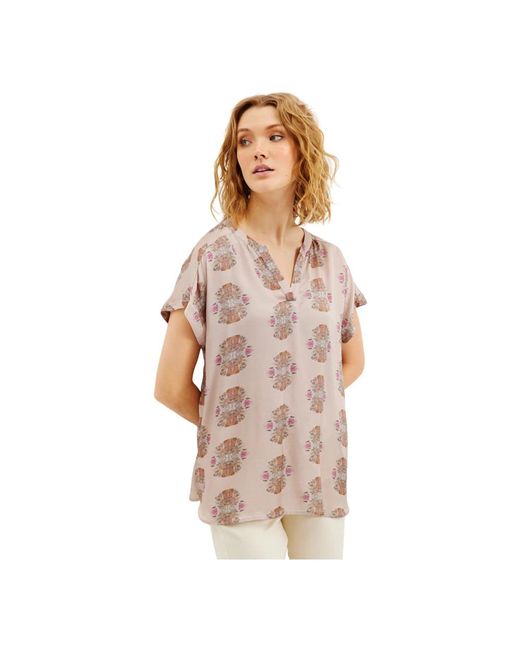 Blouses & shirts > blouses iN FRONT en coloris Brown