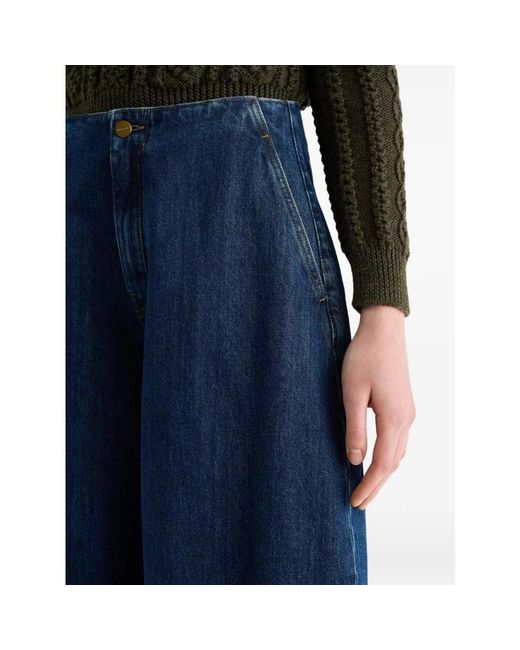 Jil Sander Blue Loose Fit Jeans