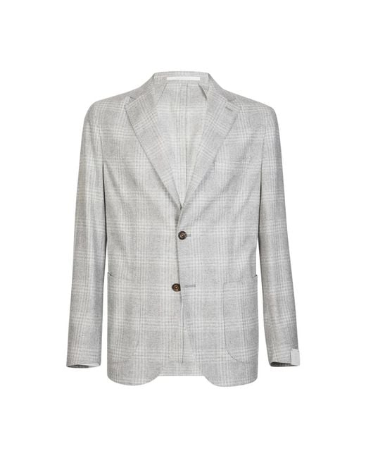 Eleventy Gray Blazers for men