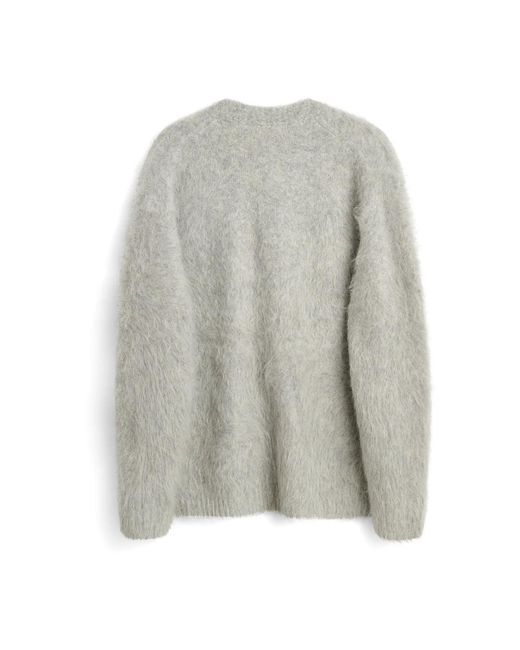Soulland Truien & Vesten ,Grijs ,Wol Bob Alpaca Mix Cardigan in het Gray