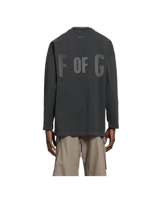 Fear Of God Black Long Sleeve T-Shirts for men