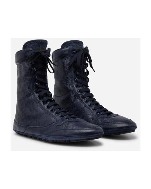 Lace-Up Boots di Dolce & Gabbana in Blue da Uomo