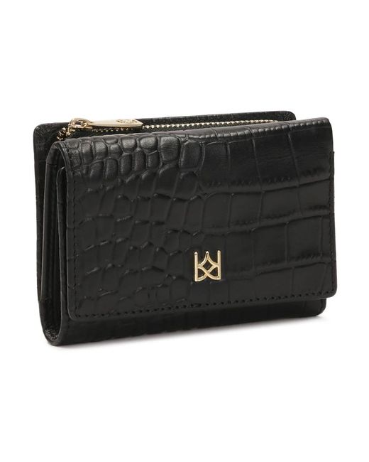 Kazar Kleine Reliëfportemonnee in het Black