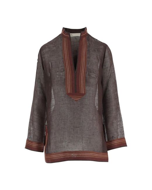 Tunics Tory Burch de color Brown