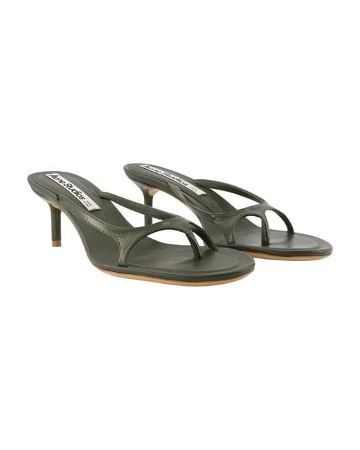Acne Green Heeled Mules