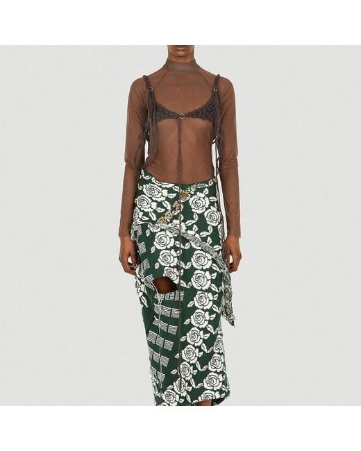 Louise Lyngh Bjerregaard Green Maxi Skirts